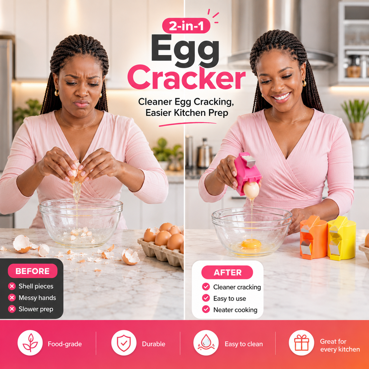 Smart Egg Cracker kitchen tool